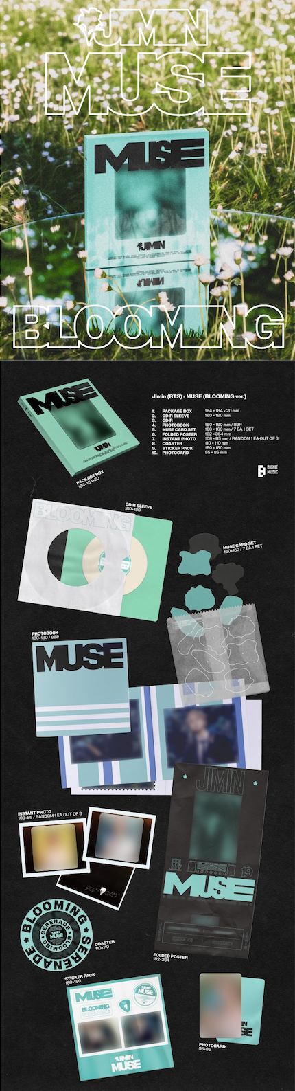 [EARLY BIRD] JIMIN (BTS) MUSE (SET) + WEVERSE ALBUMS VER. SET