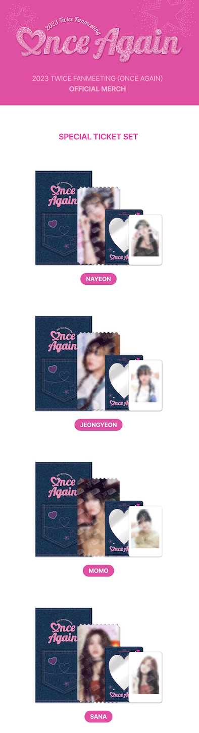 TWICE [ONCE AGAIN] SPECIAL TICKET SET