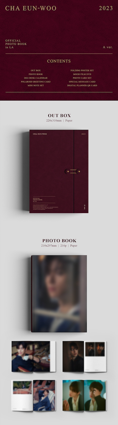 CHA EUN WOO - 2023 OFFICIAL PHOTO BOOK IN LA (A VERSION)