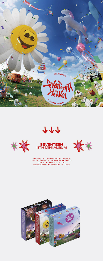 [WEVERSE] SEVENTEEN 11TH MINI ALBUM 'SEVENTEENTH HEAVEN' (SET)