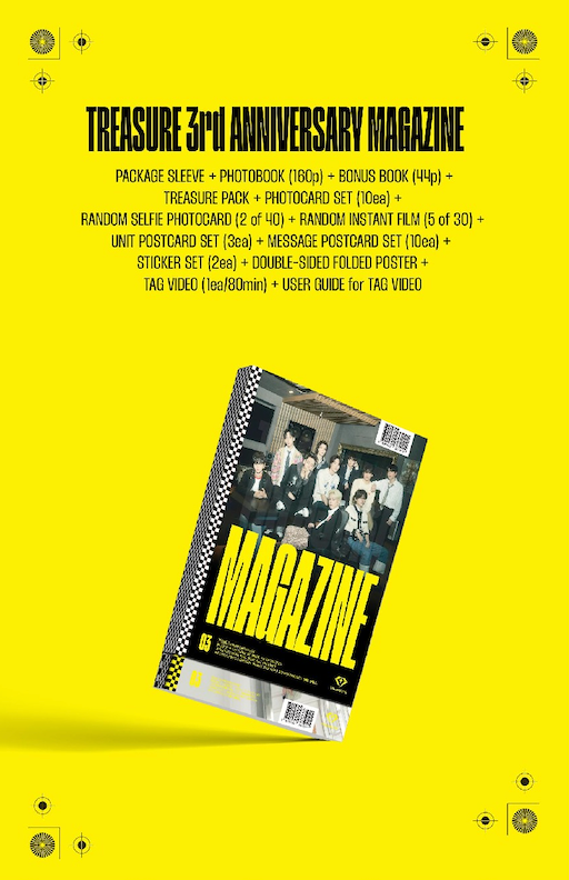 [YG SHOP] TREASURE 3RD ANNIVERSARY MAGAZINE