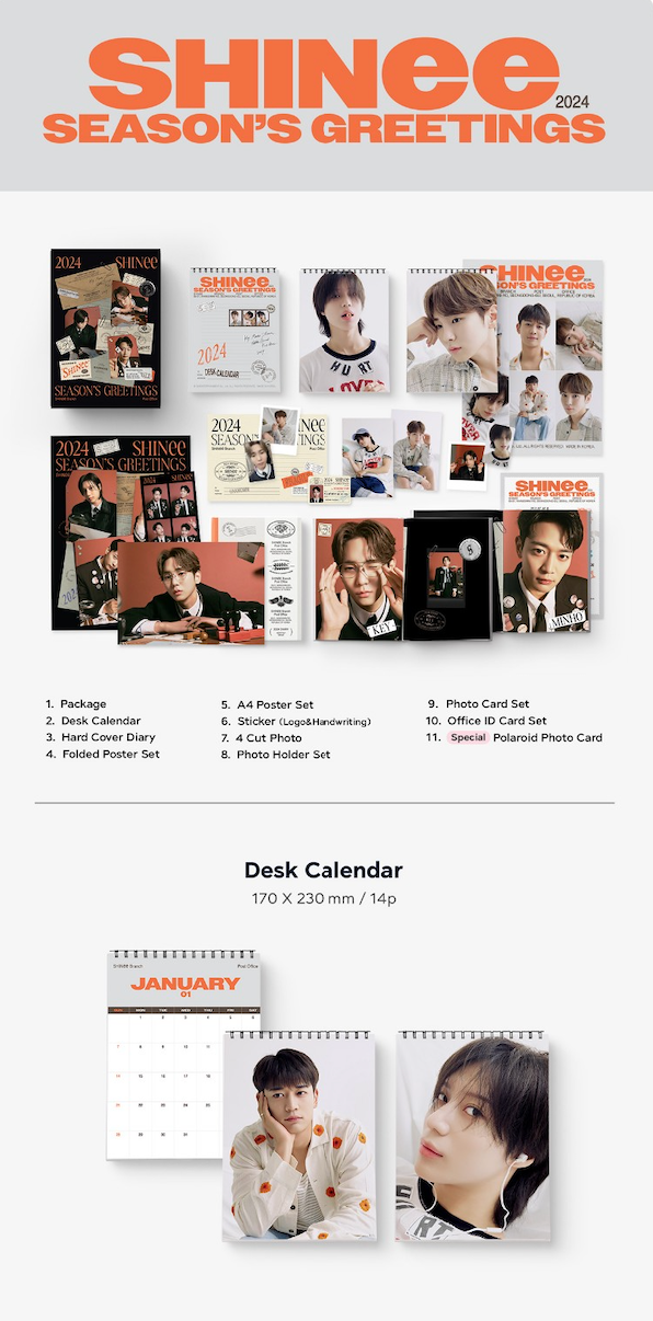 APPLE MUSIC [PHOTO CARD] SHINEE 2024 SEASON'S GREETINGS