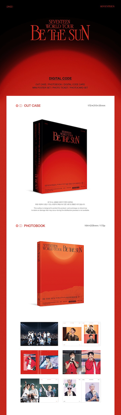 SEVENTEEN WORLD TOUR [BE THE SUN] - SEOUL DIGITAL CODE & TOUR DIARY