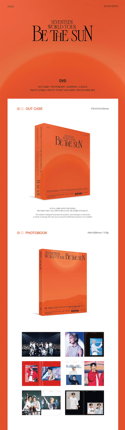 SEVENTEEN WORLD TOUR [BE THE SUN] - SEOUL DVD & TOUR DIARY