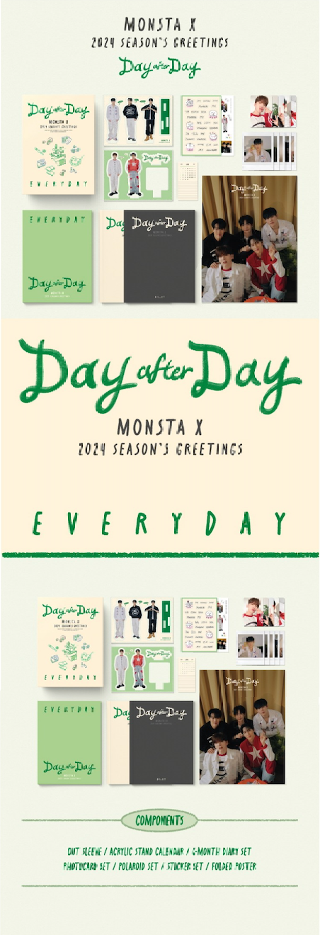 STARSHIP [PHOTO CARD] MONSTA X 2024 SEASON'S GREETINGS [DAY AFTER DAY] EVERYDAY VER.