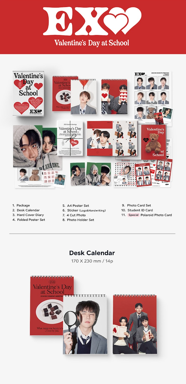 APPLE MUSIC [PHOTO CARD] EXO 2024 SEASON'S GREETINGS