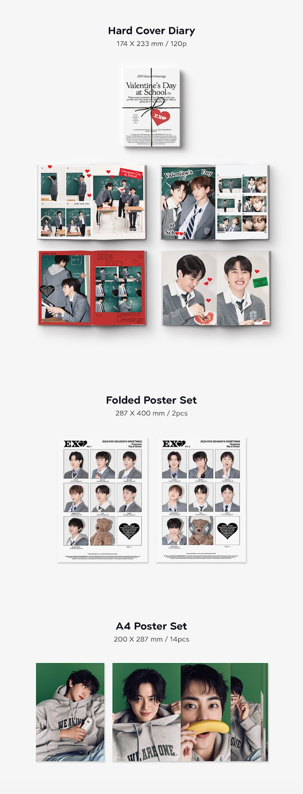 APPLE MUSIC [PHOTO CARD] EXO 2024 SEASON'S GREETINGS