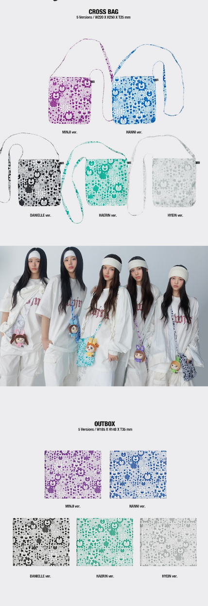 [WEVERSE] NEWJEANS 'SUPERNATURAL' NJ X MURAKAMI CROSS BAG VER. (SET)