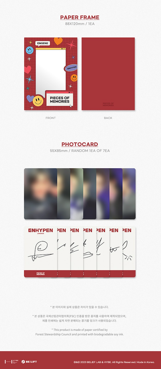 ENHYPEN MEMORIES : STEP 2 DIGITAL CODE + PIECES OF MEMORIES [2021-2022] SET