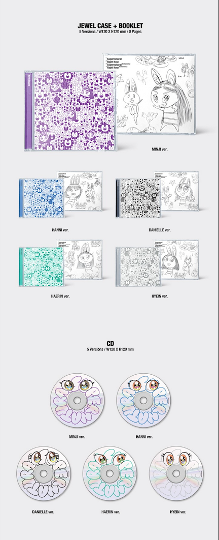 [WEVERSE] NEWJEANS 'SUPERNATURAL' NJ X MURAKAMI CROSS BAG VER. (SET)