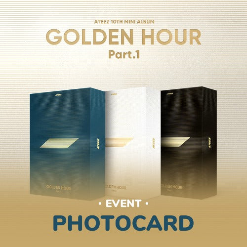 SOUND WAVE [PHOTO CARD] ATEEZ [GOLDEN HOUR : PART.1] (10TH MINI ALBUM) RANDOM