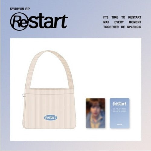 KYUHYUN [RESTART] CORDUROY SHOULDER BAG & PHOTOCARD