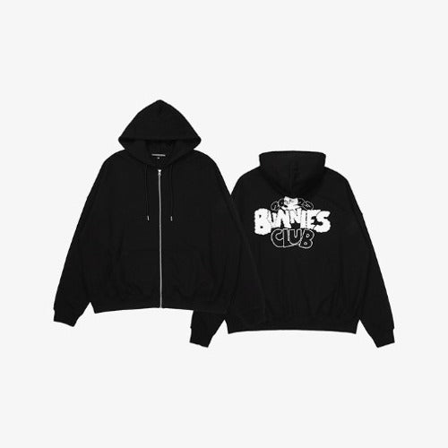 NEWJEANS [BUNNIES CLUB] HOODIE (BLACK)