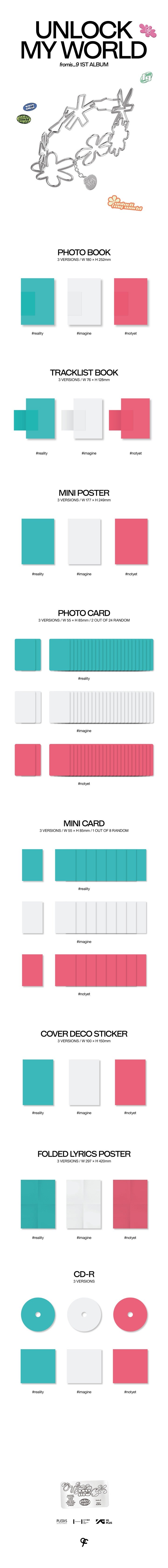 [WEVERSE] FROMIS_9 UNLOCK MY WORLD (1ST ALBUM) (SET)