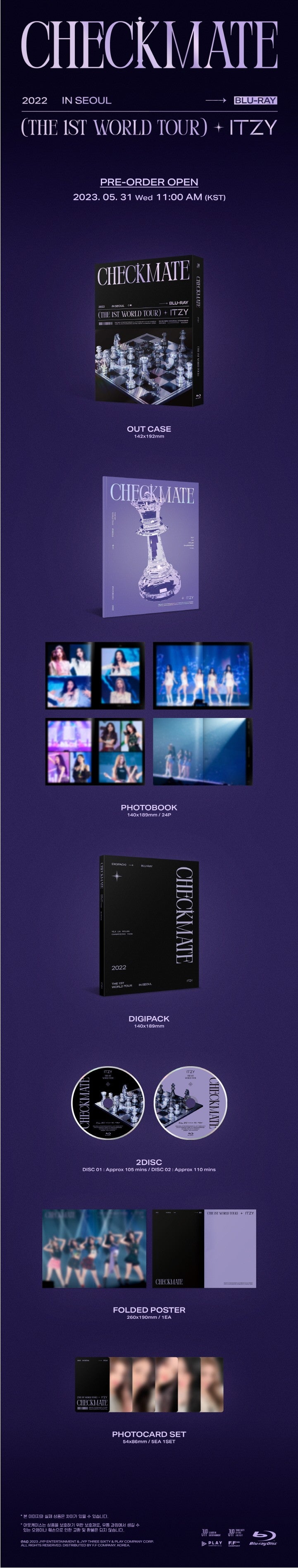 [PHOTO CARD] ITZY - 2022 ITZY THE 1ST WORLD TOUR CHECKMATE IN SEOUL [BLU-RAY]