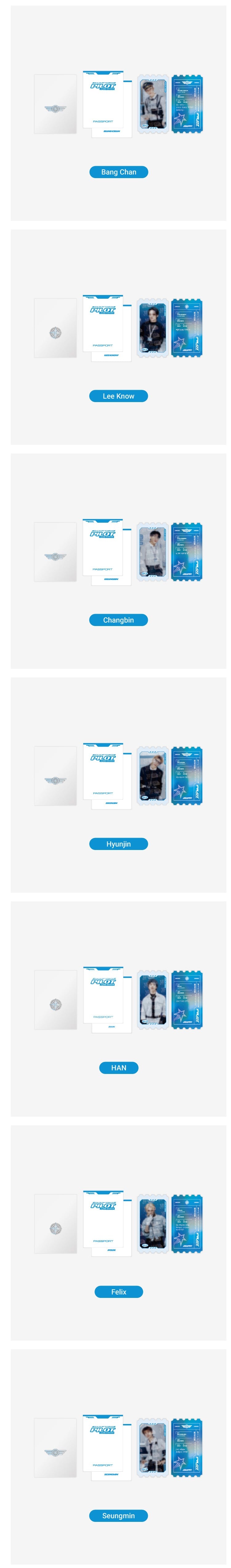 STRAY KIDS [PILOT : FOR 5 STAR] PASSPORT SET