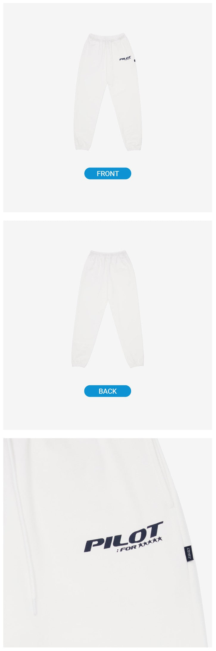 STRAY KIDS] [PILOT : FOR 5 STAR] JOGGER PANTS WHITE