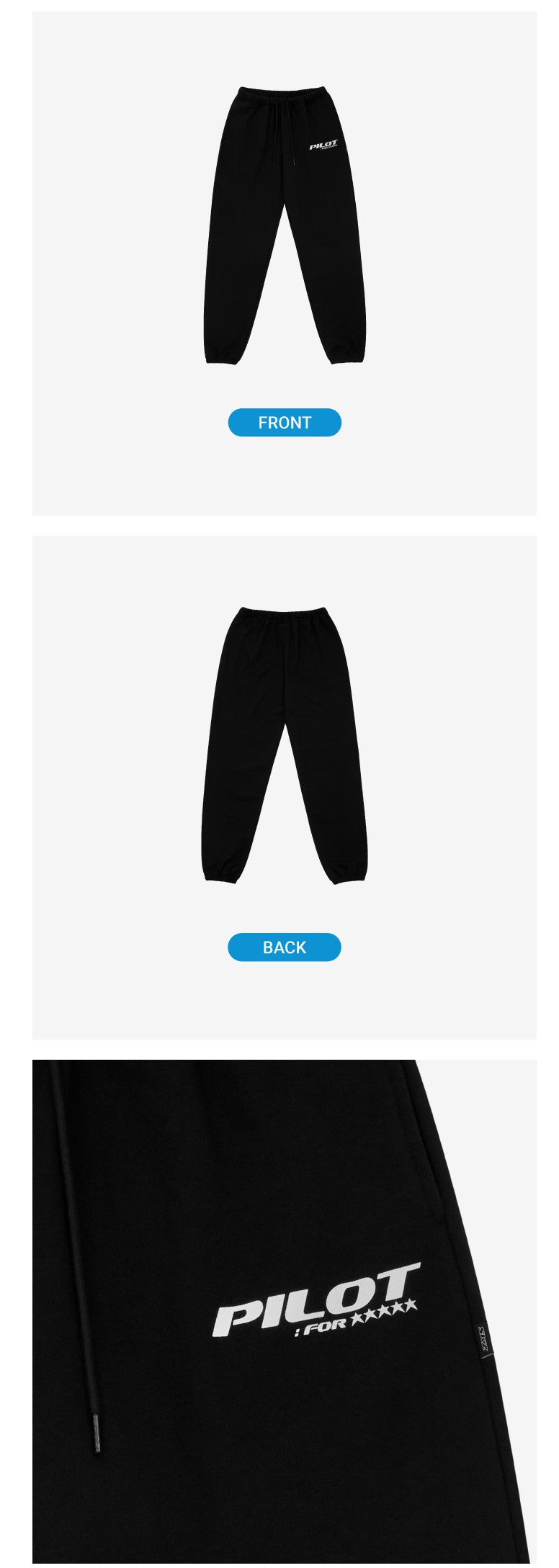 STRAY KIDS [PILOT : FOR 5 STAR] JOGGER PANTS BLACK