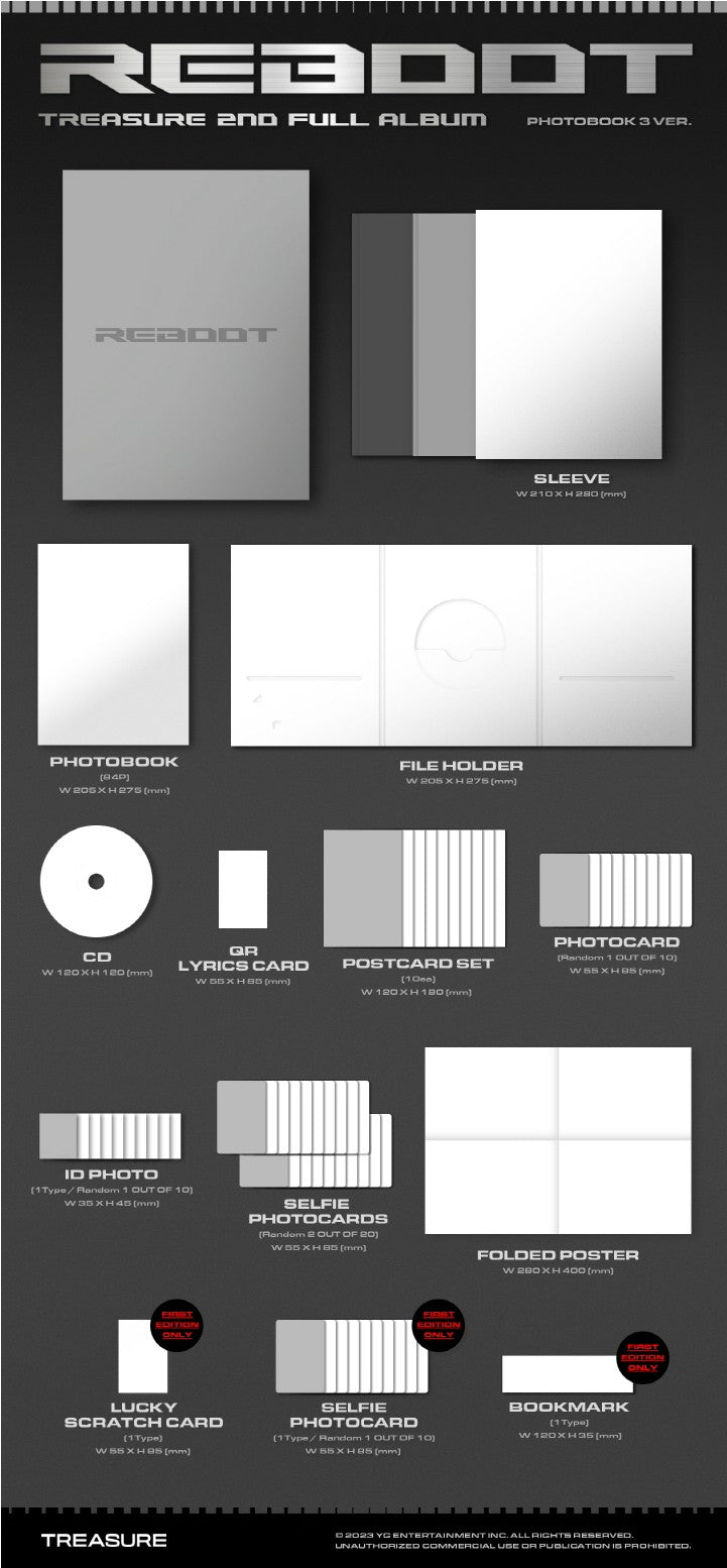 [WEVERSE] TREASURE 2ND FULL ALBUM [REBOOT] PHOTOBOOK VER. SET