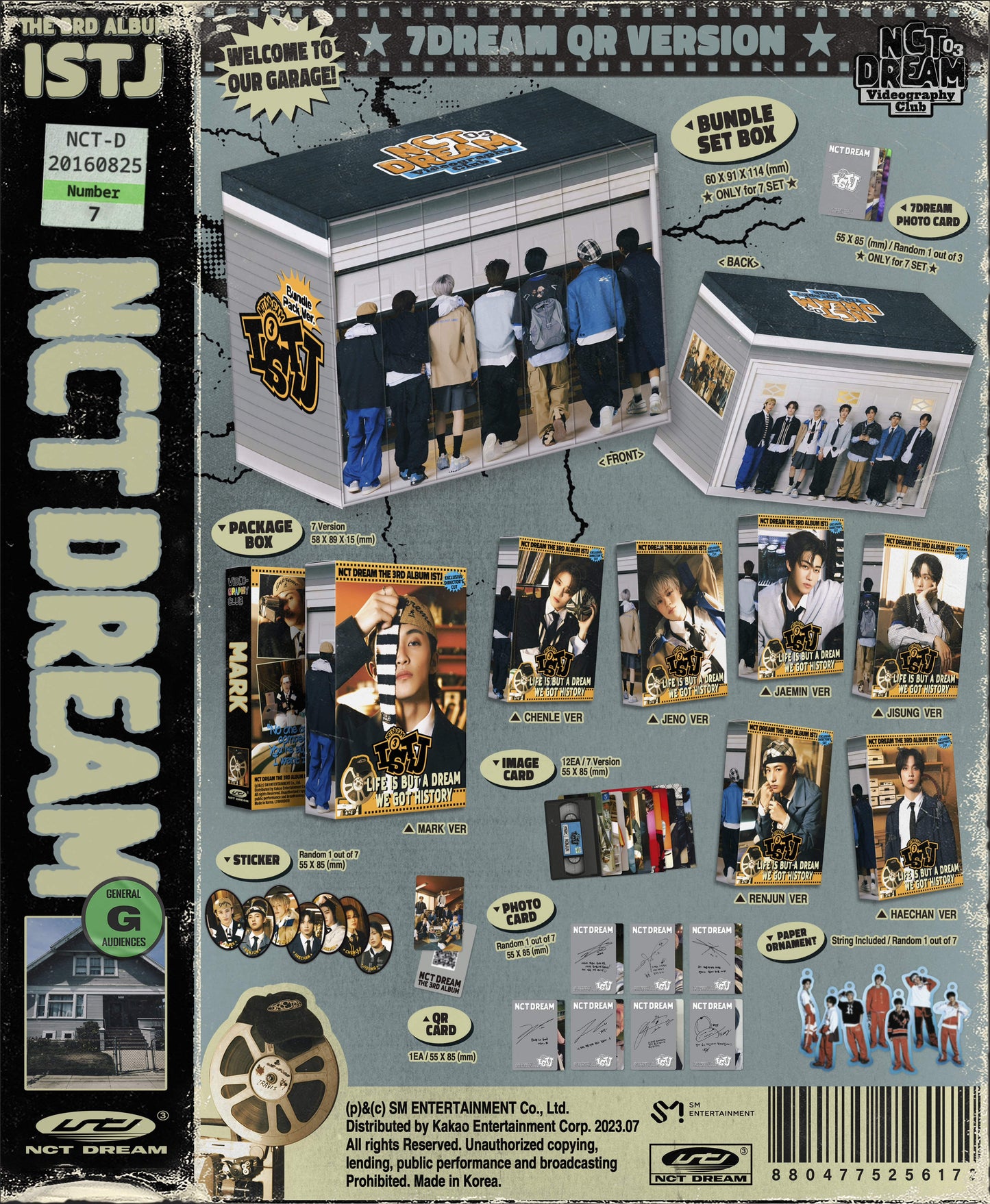 NCT DREAM - VOL.3 [ISTJ] (7DREAM QR VER.) RANDOM VER.