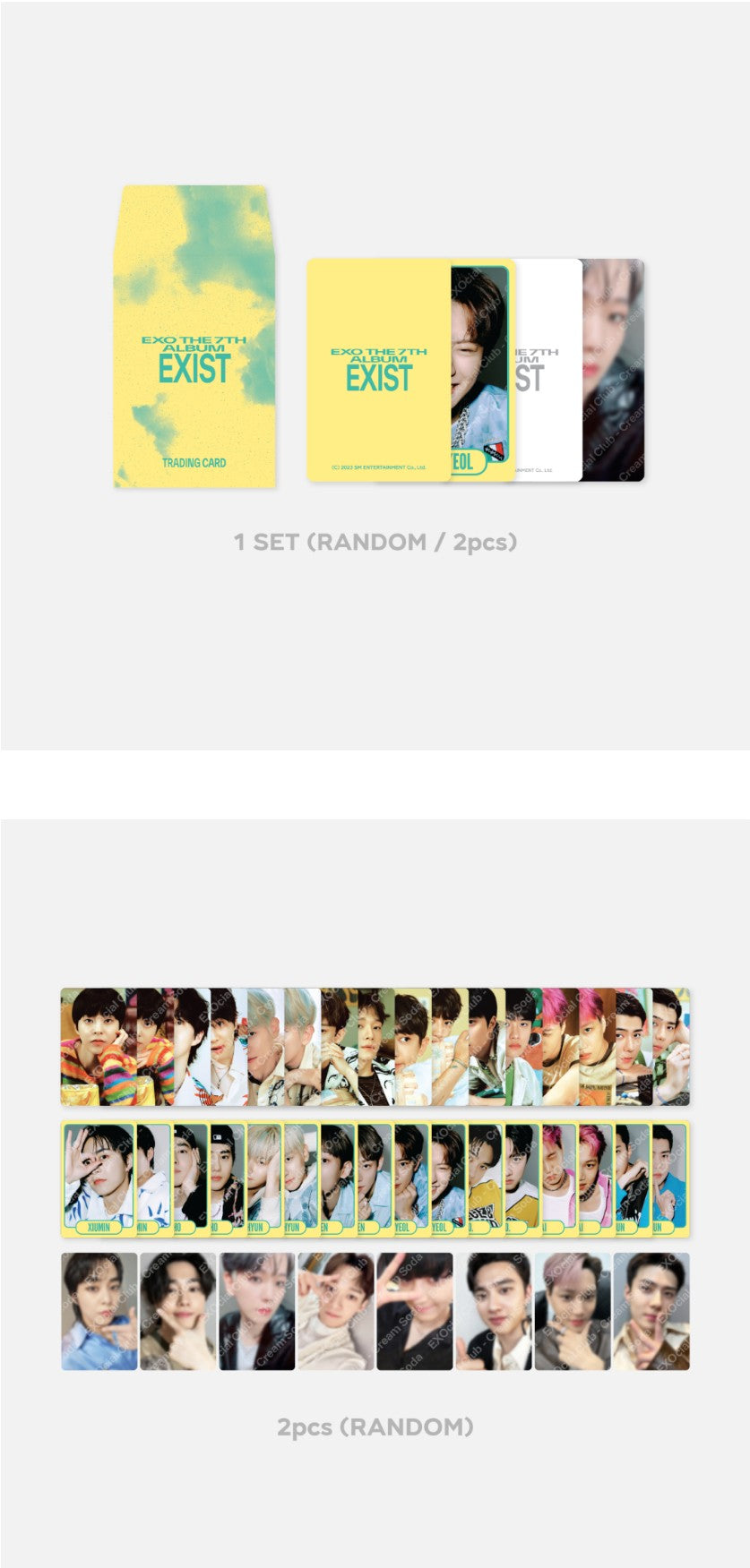 EXO [CREAM SODA] RANDOM TRADING CARD SET C VER.