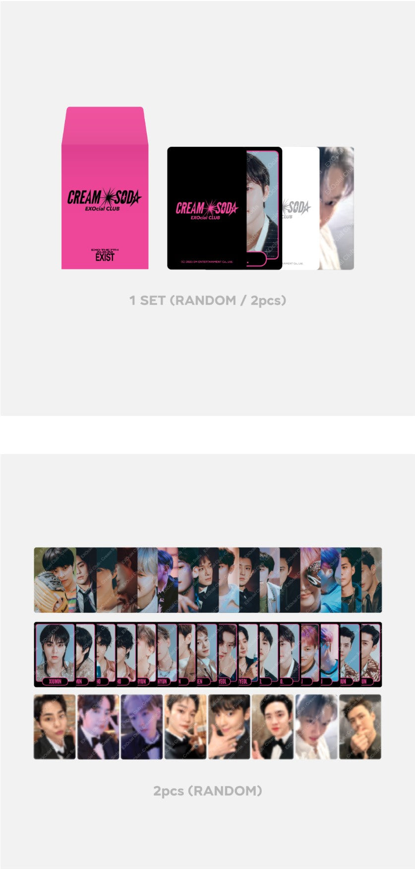 EXO [CREAM SODA] RANDOM TRADING CARD SET A VER.