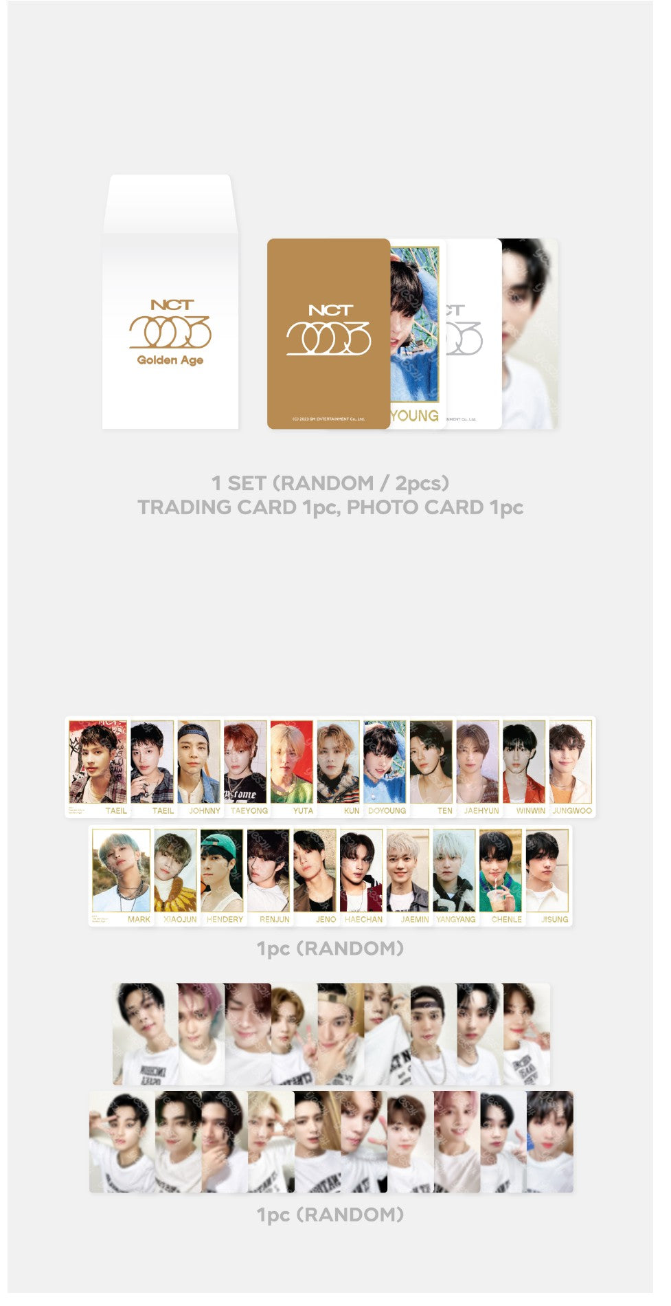 NCT [NCT NATION] RANDOM TRADING CARD SET [WHITE VER.]