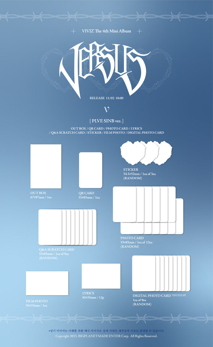 [PRE-ORDER ONLY] VIVIZ - [VERSUS] (4TH MINI ALBUM) (PLVE)