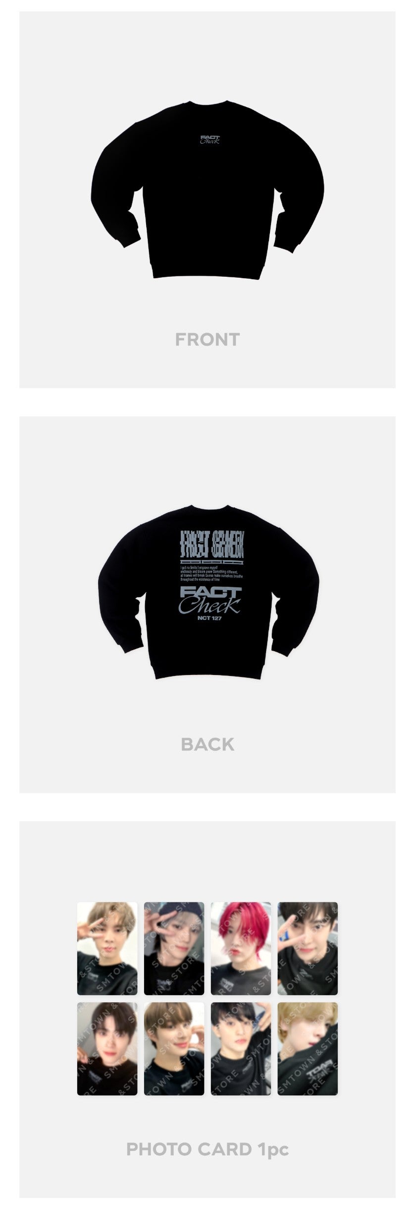 NCT 127 [FACT CHECK] SWEATSHIRT SET