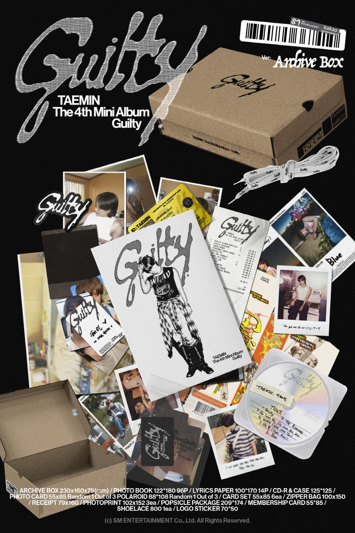 [PRE-ORDER ONLY] TAEMIN - [GUILTY] (4TH MINI ALBUM) (ARCHIVE BOX VER.)