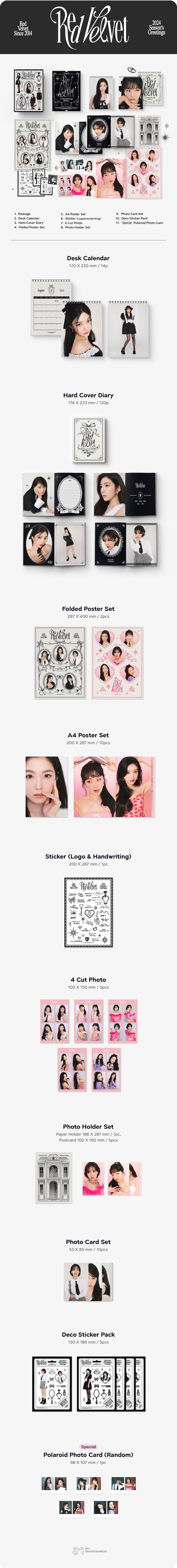 SM STORE [POB] RED VELVET 2024 SEASON'S GREETINGS