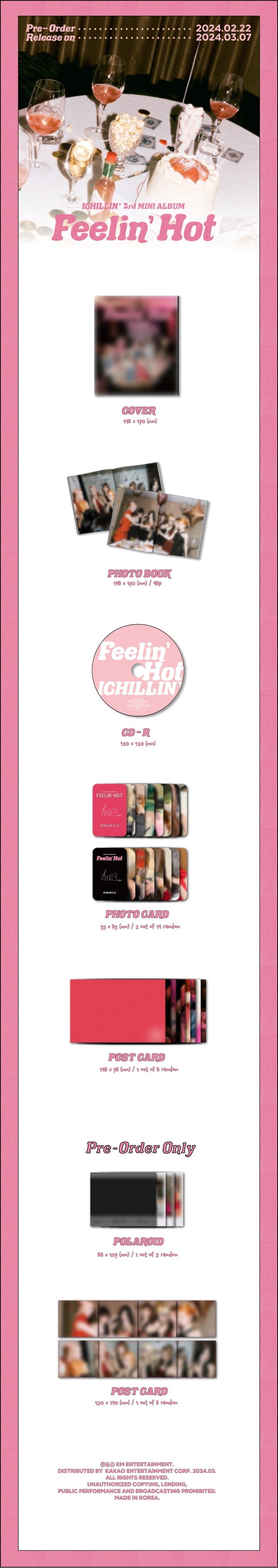 [EVERLINE] ICHILLIN [FEELIN' HOT] (3RD MINI ALBUM)