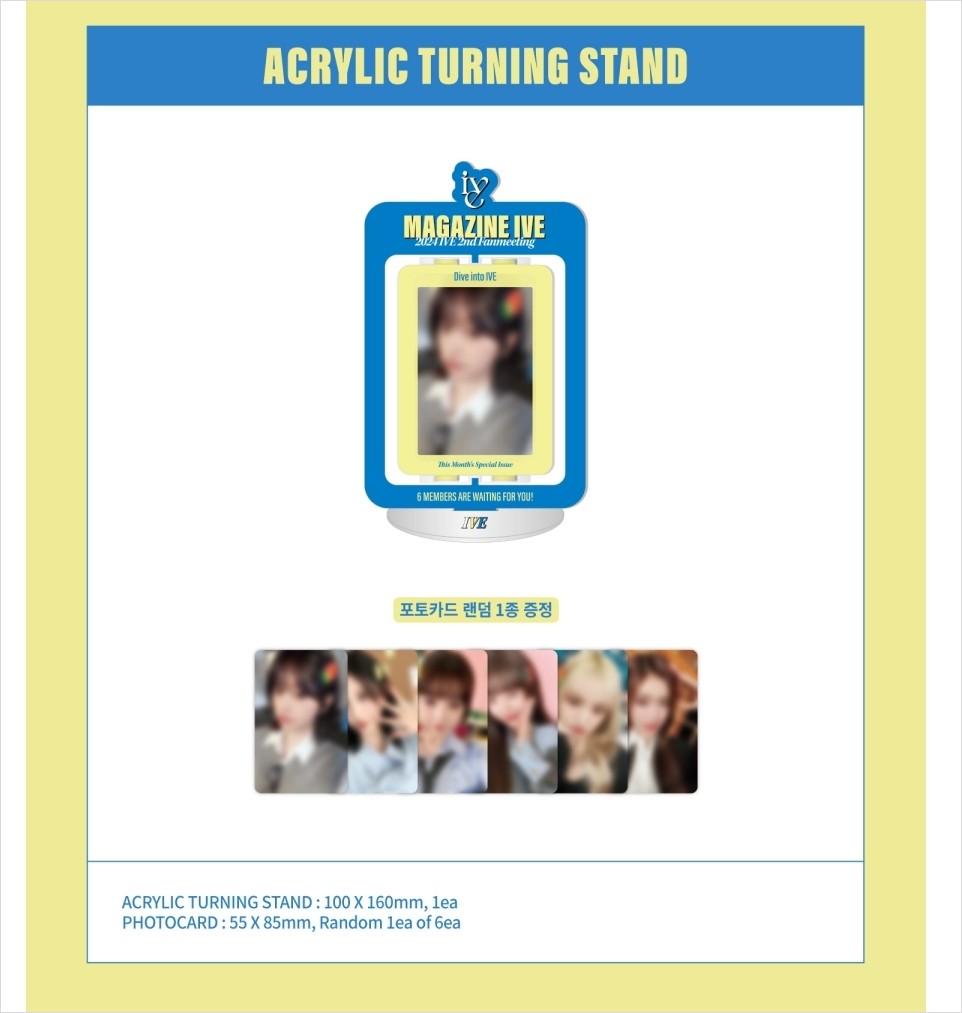 IVE [MAGAZINE IVE] ACRYLIC TURNING STAND