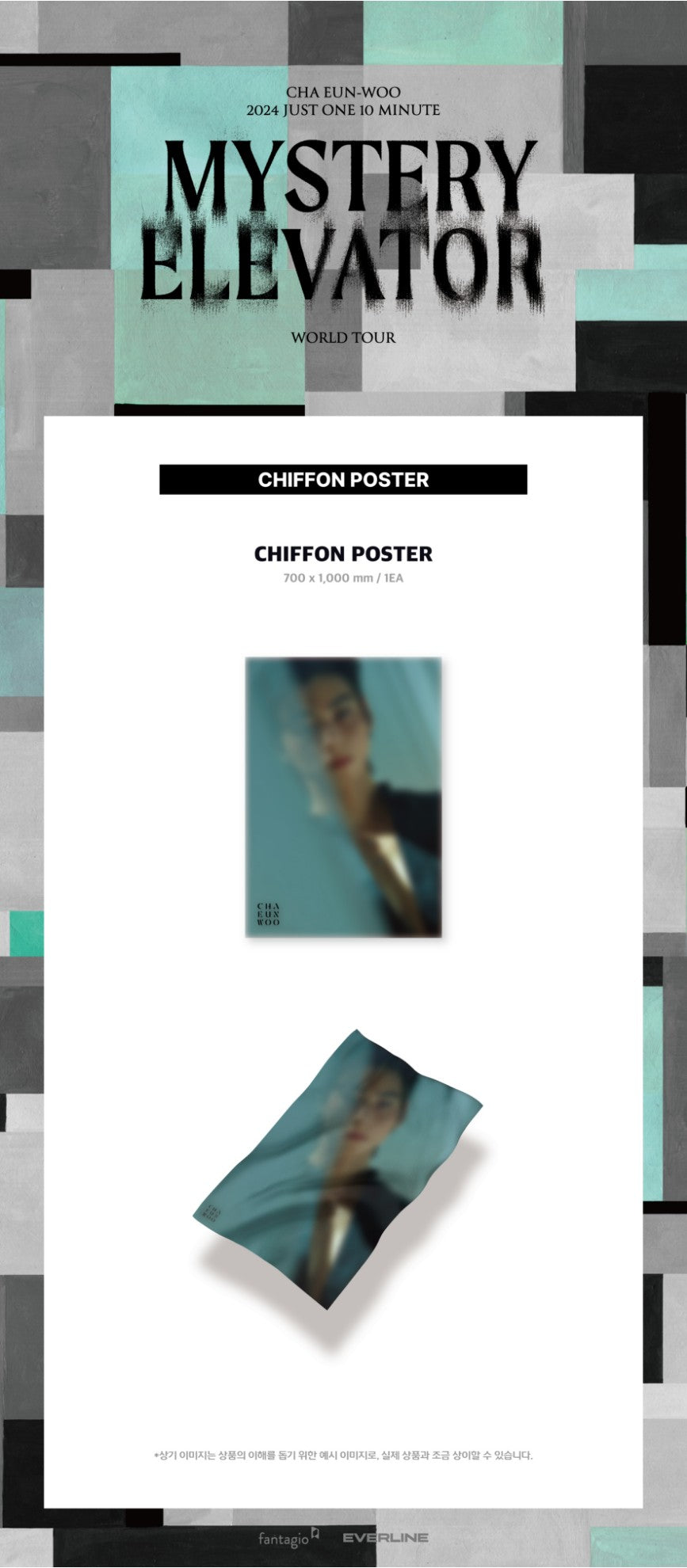 CHA EUN WOO [ENTITY] CHIFFON POSTER