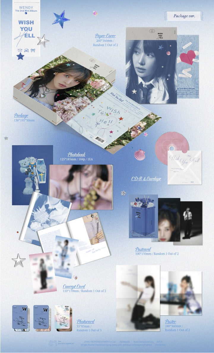 [APPLE MUSIC] WENDY [WISH YOU HELL] (2ND MINI ALBUM) (PACKAGE VER.)