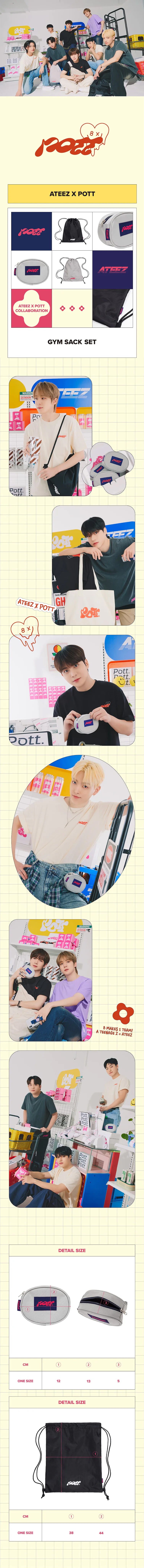 ATEEZ x POTT GYM SACK SET