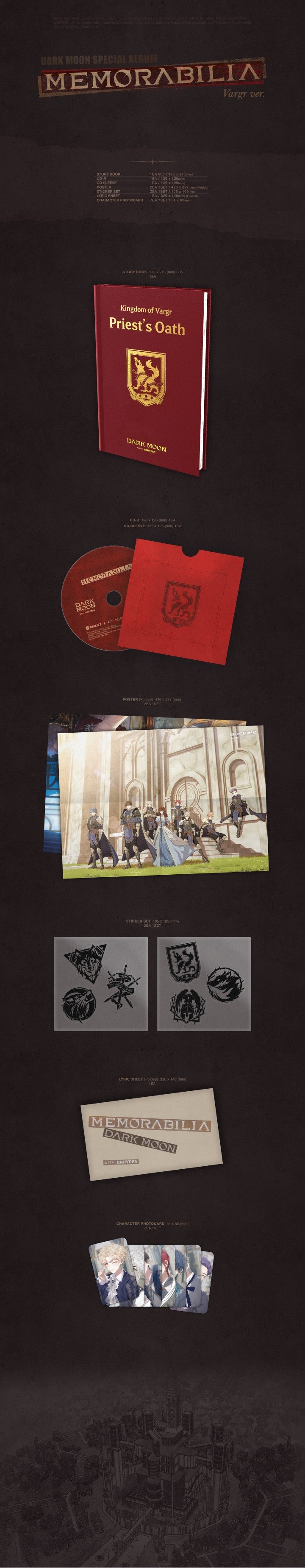 [WEVERSE] ENHYPEN DARK MOON SPECIAL ALBUM [MEMORABILIA] (VARGR VER.)