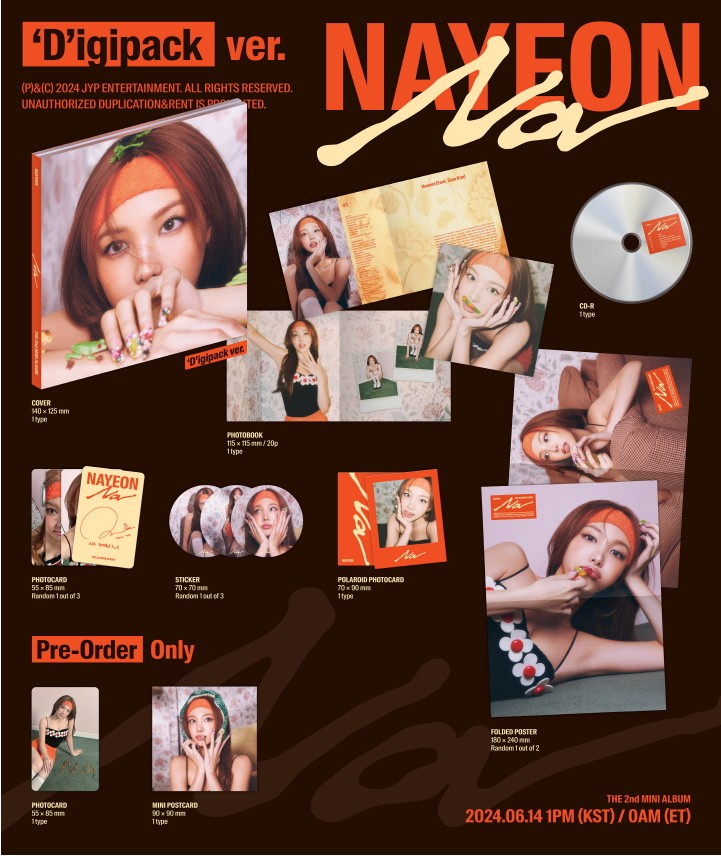 WITHMUU [PHOTO CARD] NAYEON [NA] (2ND MINI ALBUM) (DIGIPACK VER.)