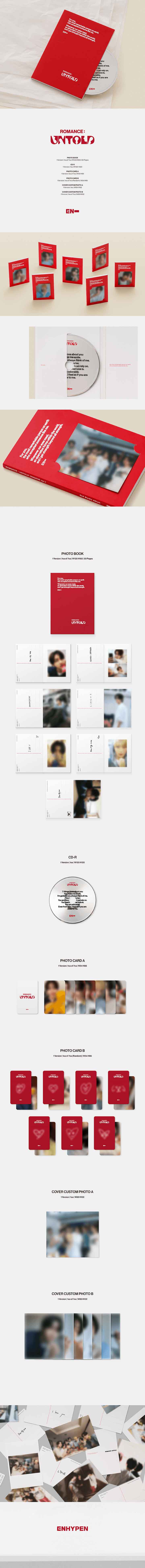 KTOWN4U [POB] ENHYPEN ROMANCE : UNTOLD (ENGENE VER.) (SET)