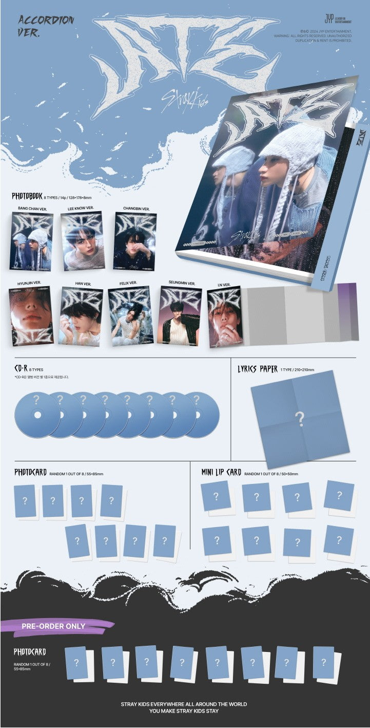 [PRE-ORDER ONLY] STRAY KIDS - ATE (ACCORDION VER.) RANDOM