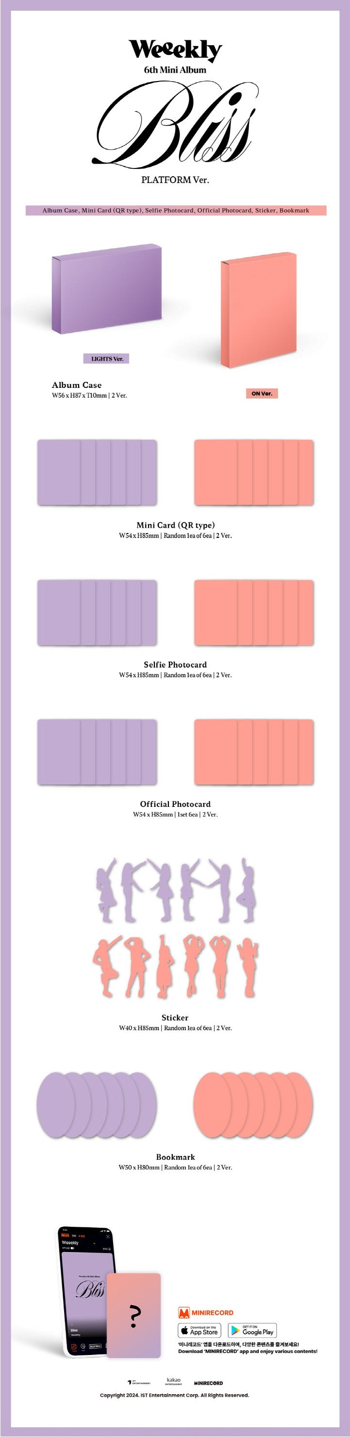 [PRE-ORDER ONLY] WEEEKLY - [BLISS] (6TH MINI ALBUM) (PLATFORM VER.)