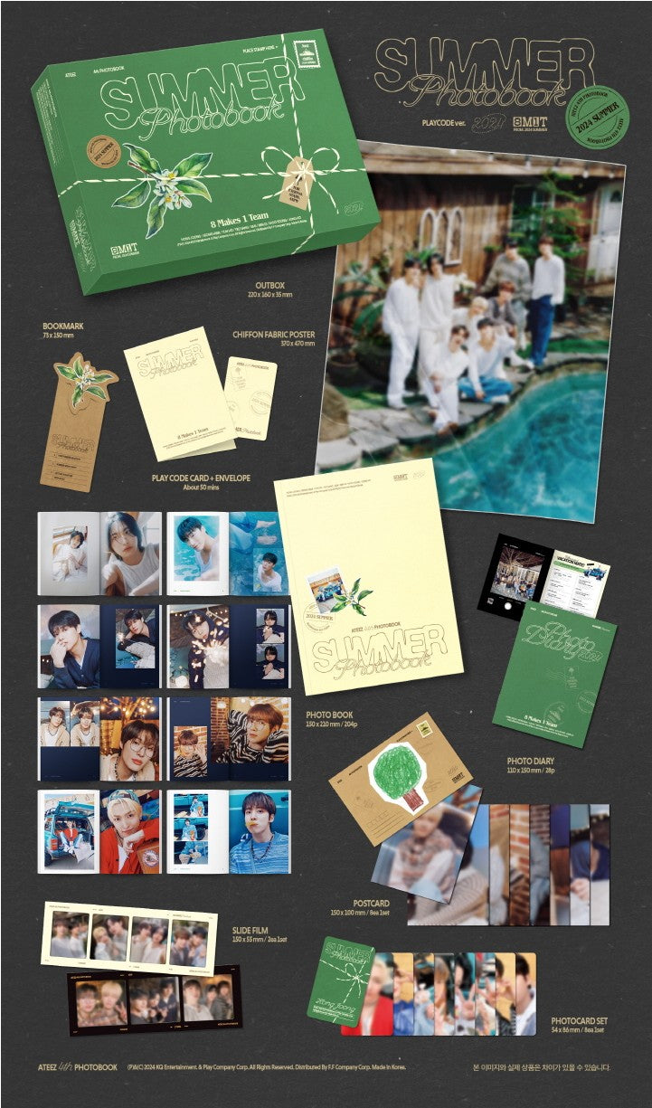 ATEEZ - 2024 SUMMER PHOTOBOOK PLAY CODE