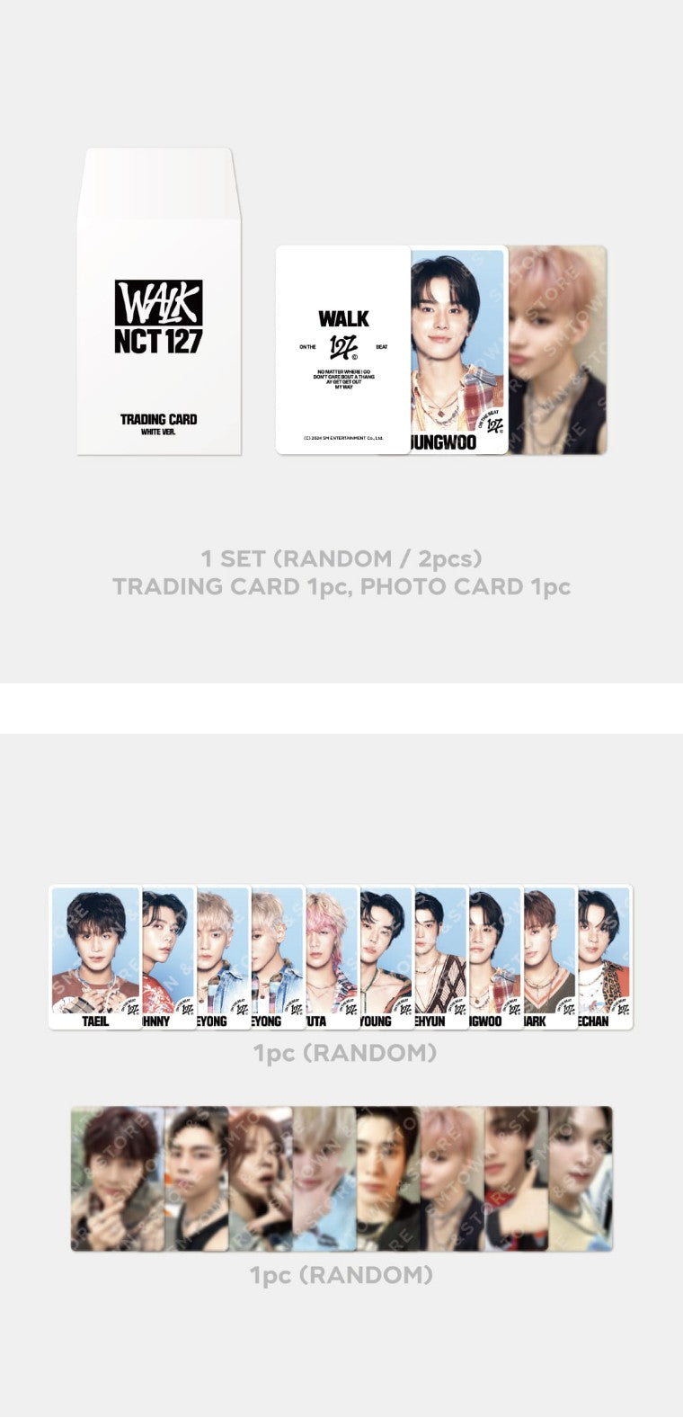 NCT 127 [WALK : ON THE BEAT] RANDOM TRADING CARD SET_C VER.