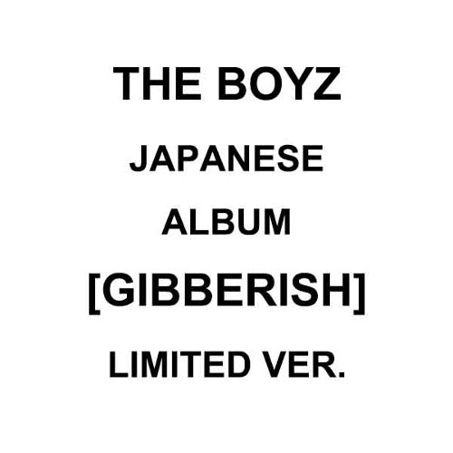 THE BOYZ - JAPANESE ALBUM [GIBBERISH] LIMITED VER.