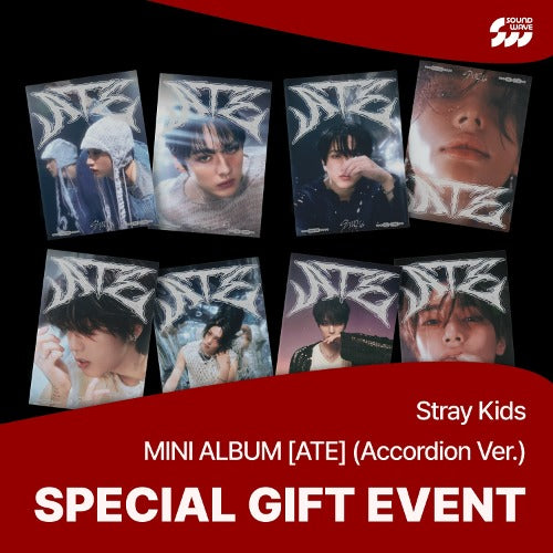 APPLE MUSIC [PHOTO CARD] STRAY KIDS ATE (ACCORDION VER.)