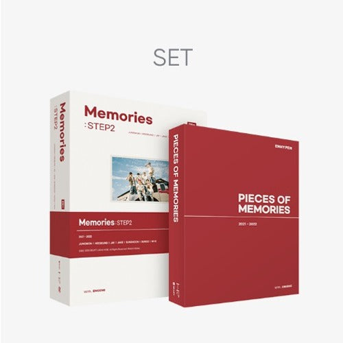 ENHYPEN MEMORIES : STEP 2 DVD + PIECES OF MEMORIES [2021-2022] SET