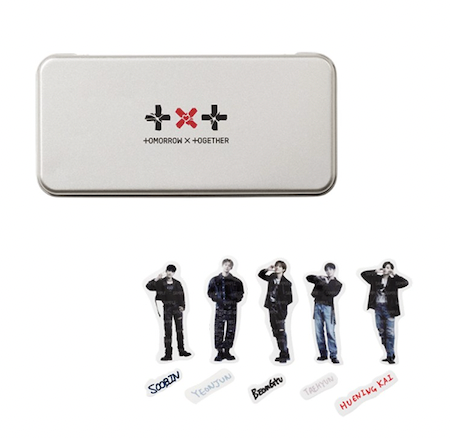 TXT [GOOD BOY GONE BAD] TIN PEN CASE + STICKER SET