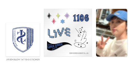 SUPER JUNIOR AR TATTOO STICKER SET