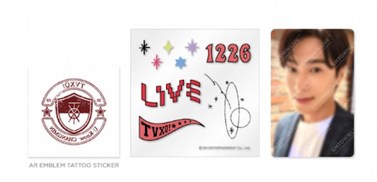 TVXQ! AR TATTOO STICKER SET