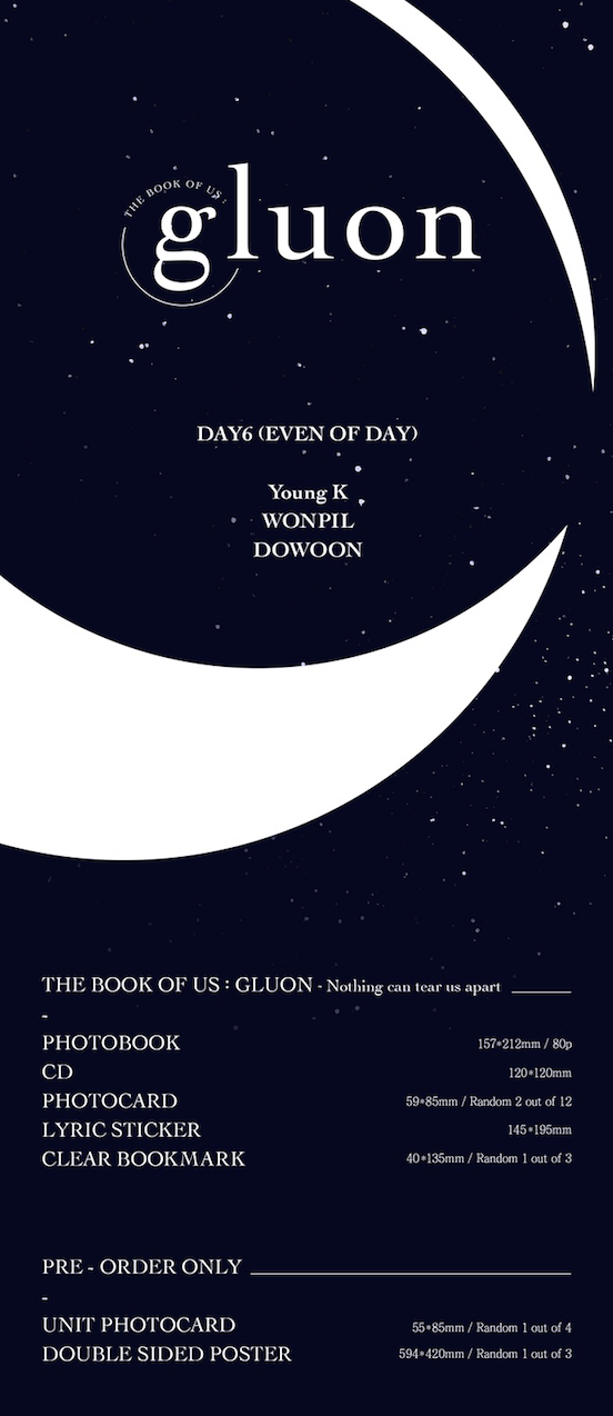 DAY6 (EVEN OF DAY) - THE BOOK OF US : GLUON - NOTHING CAN TEAR US APART (1ST MINI ALBUM)